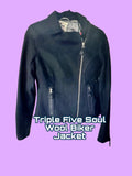 Triple 5 Soul Treasure! Triple Five Soul Vintage Wool Biker Jacket (S) — Young Vintage Company SF