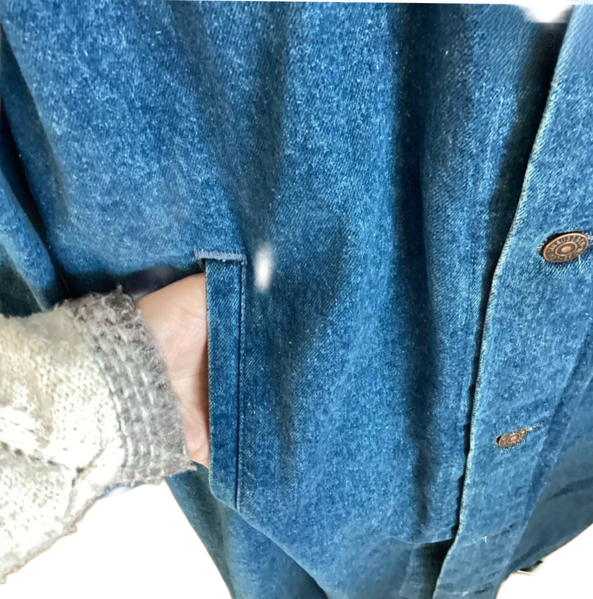 Vintage 1980's - 90's Levi Denim Duster Jacket