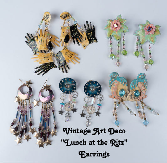 Lunch at the Ritz Vintage Earrings