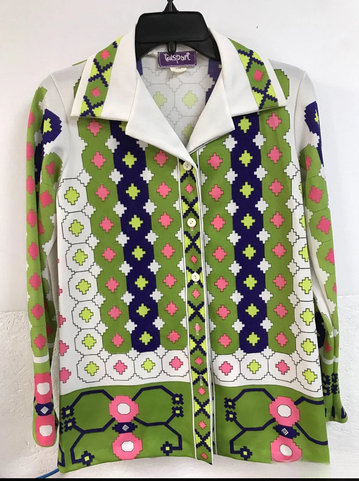 Vintage Talsport Men/ Women, Button Down 1960's Shirt ( Mens Size M) — Young Vintage Company SF