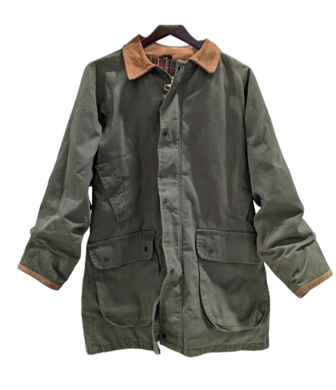 Vintage Royal Scot Green Flannel Lined Jacket Coat Made in Scotland ( Men Sized Large)