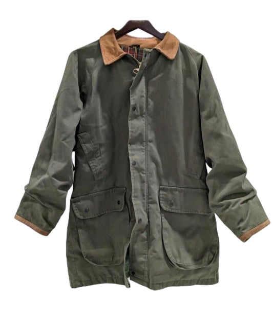 Vintage Royal Scot Green Flannel Lined Jacket Coat Made in Scotland ( Men Sized Large)