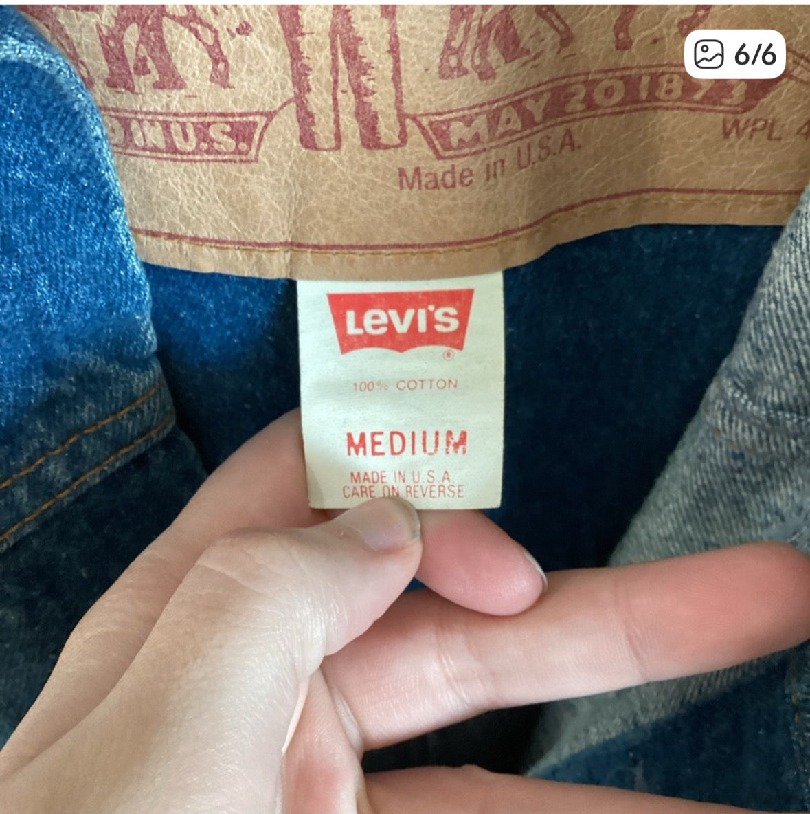 Vintage 1980's - 90's Levi Denim Duster Jacket