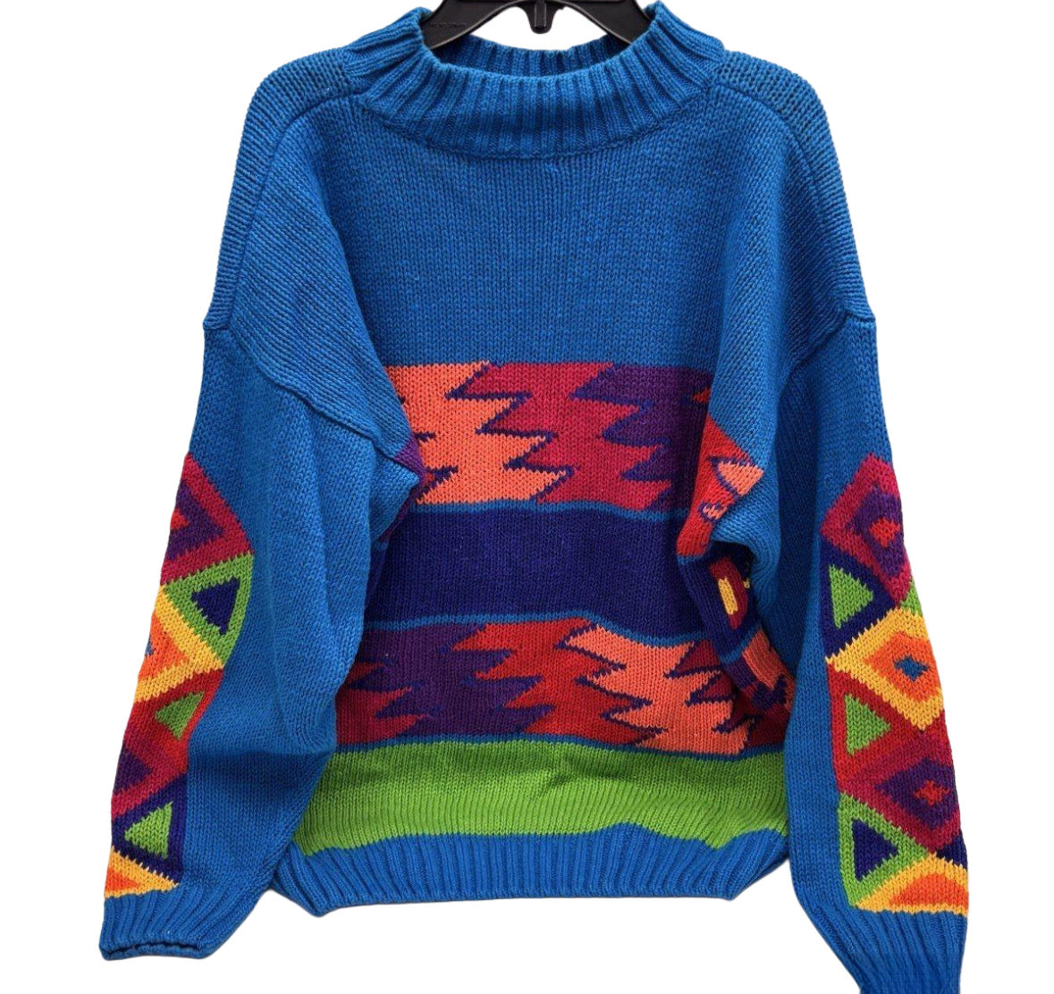 Vintage Memphis Jones Tassel Southwestern Knit Sweater (S)