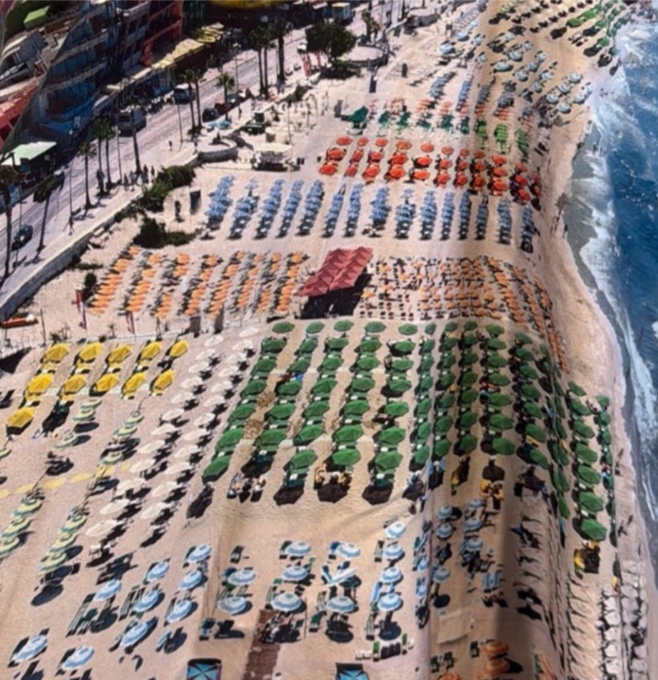 Alice and Olivia Ocean Waves Print Flare Midi