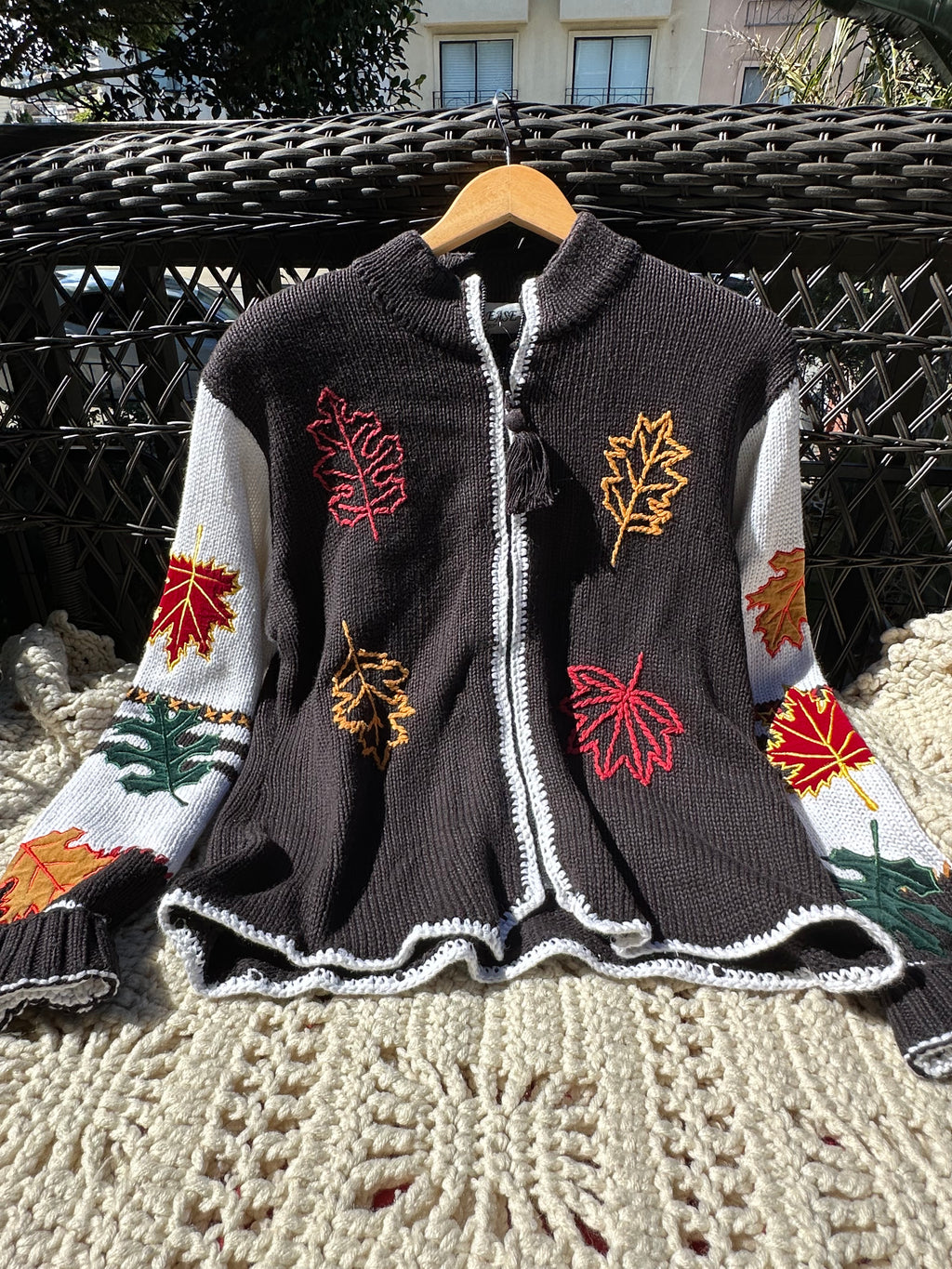 Vintage 1990's Autumn Leaves Sweater