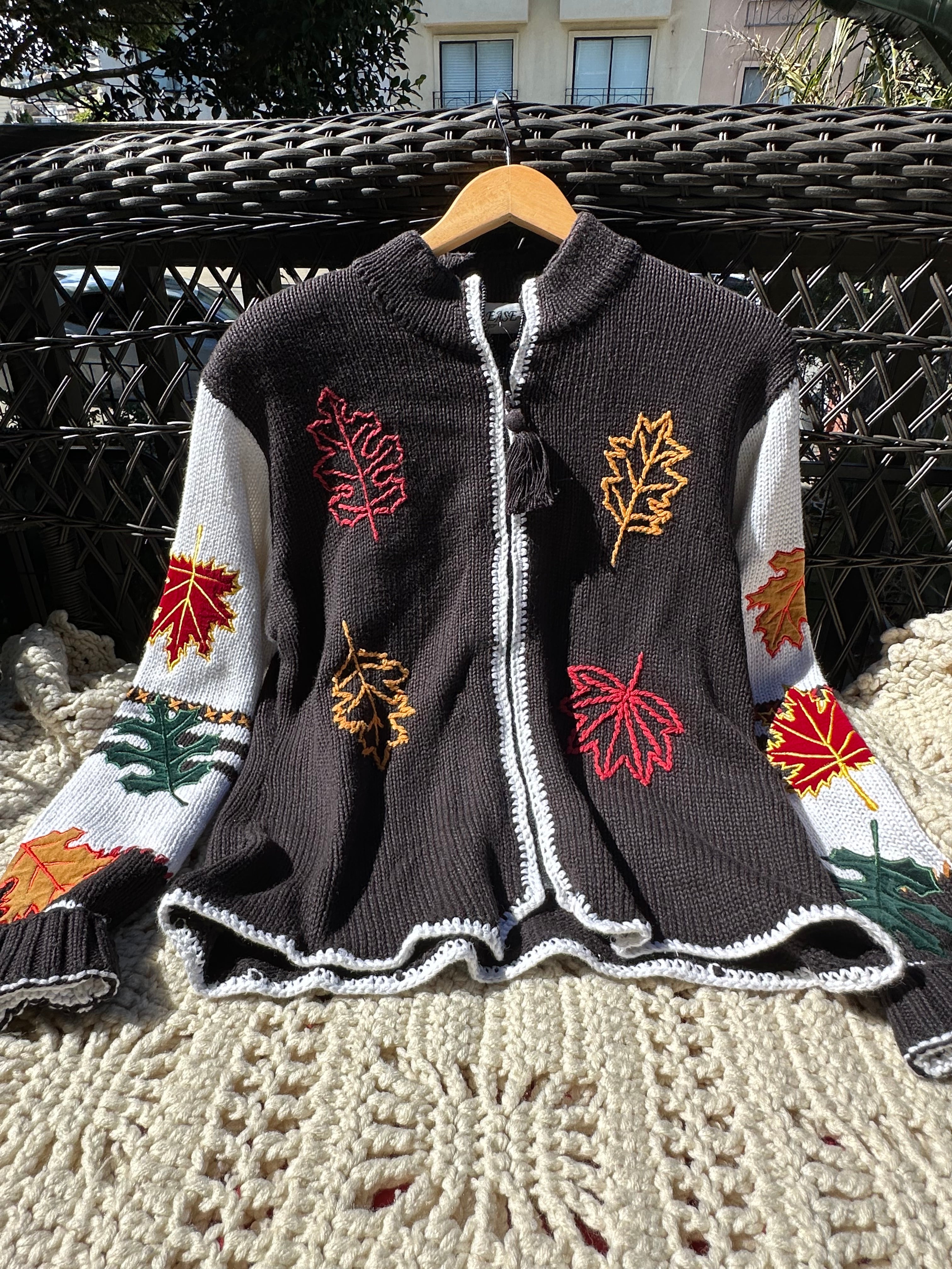 Vintage 1990's Autumn Leaves Sweater