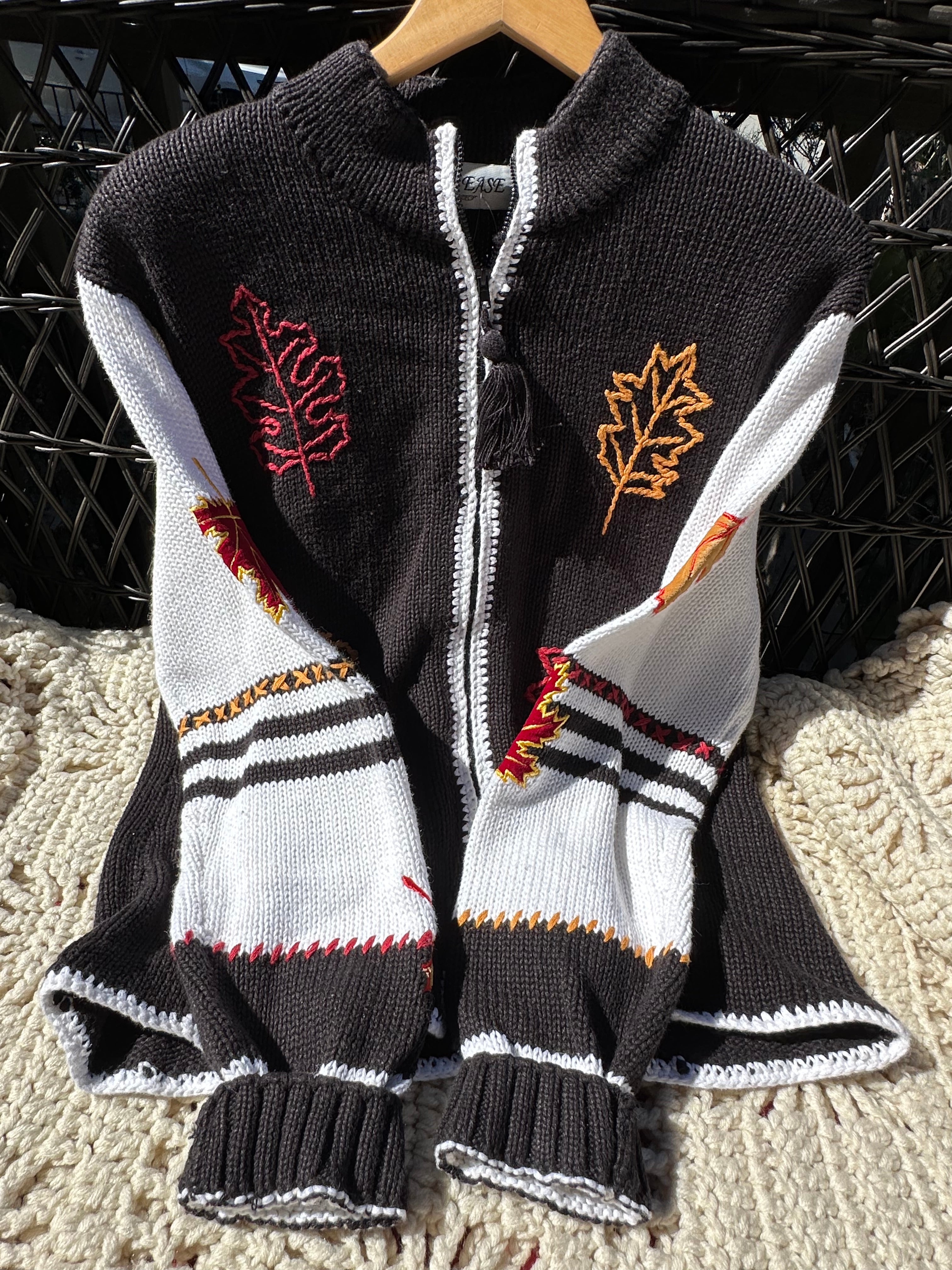 Vintage 1990's Autumn Leaves Sweater