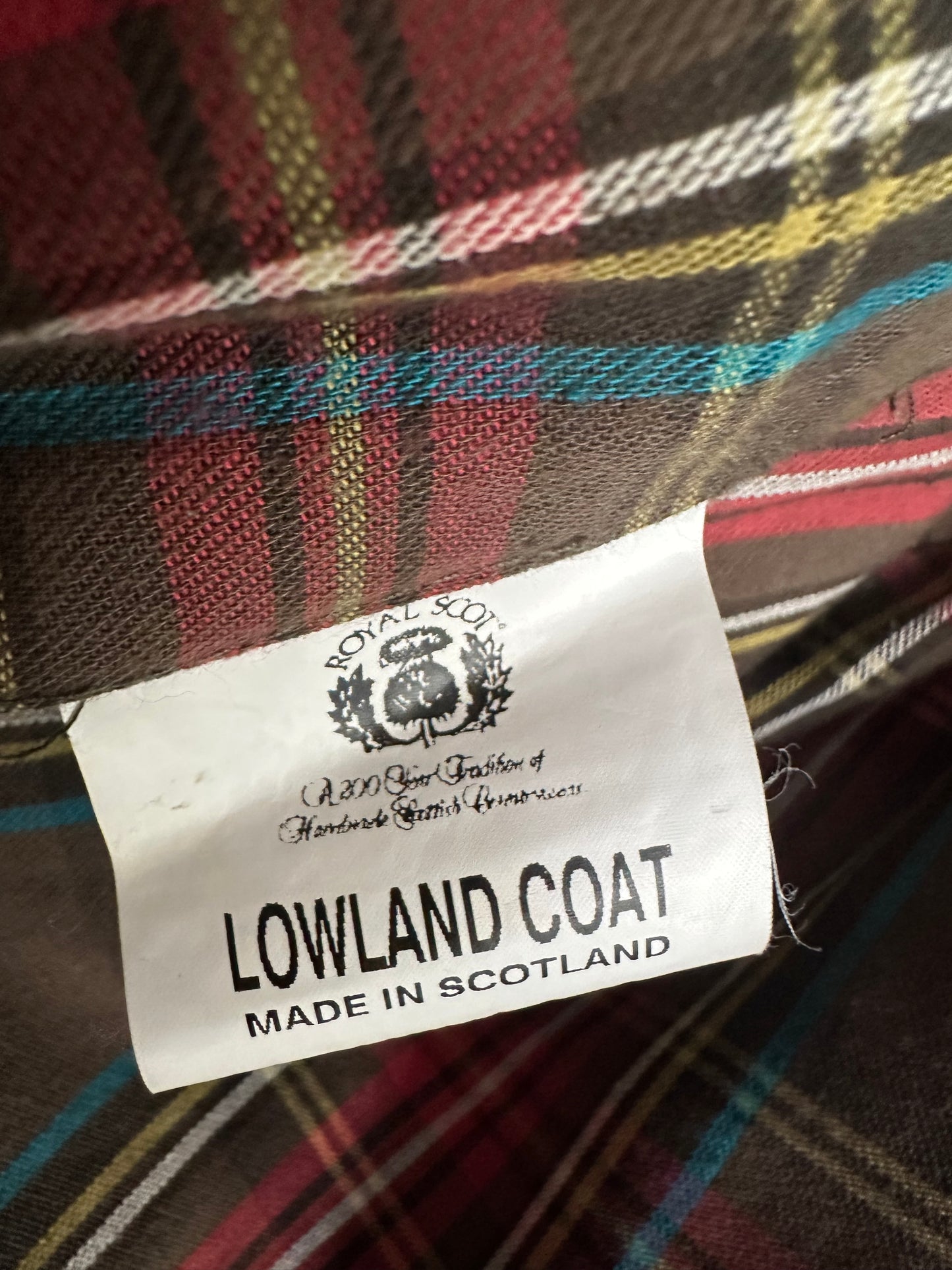 Vintage Royal Scot Green Flannel Lined Jacket Coat Made in Scotland ( Men Sized Large)