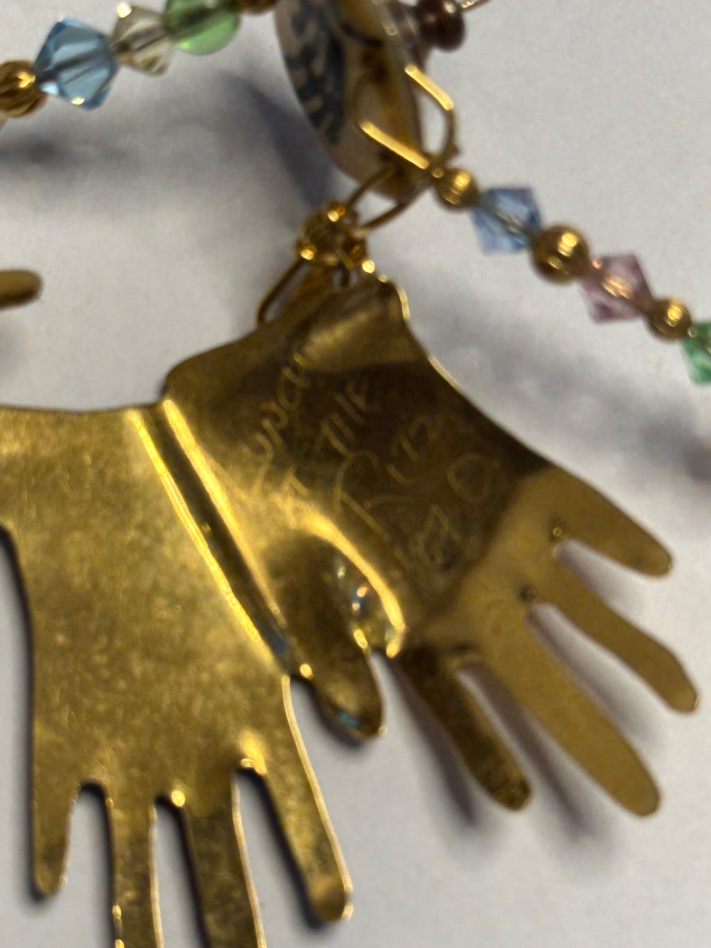 Earrings - Vintage Lunch at the Ritz 88 Black & White Gloves Novelty Earrings