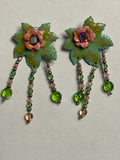 Lunch at the Ritz Vintage Flower Earrings