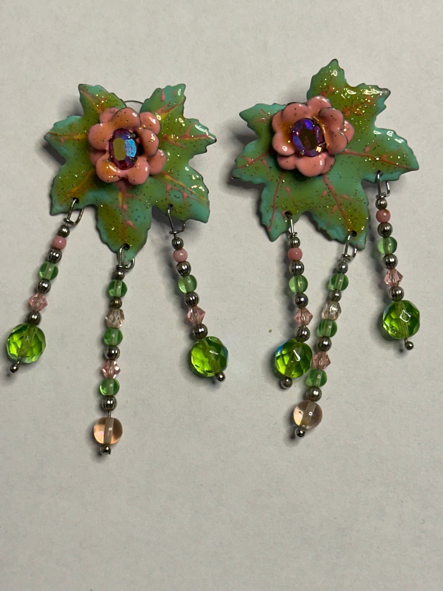 Lunch at the Ritz Vintage Flower Earrings