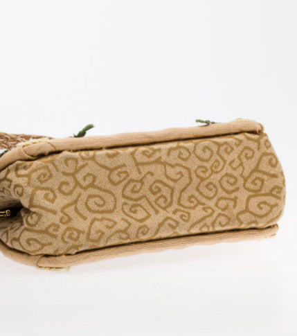 Vintage Mary Frances Floral Beaded Handbag