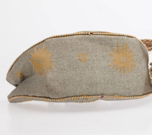 Vintage Mary Frances Embellished Half Moon Handbag