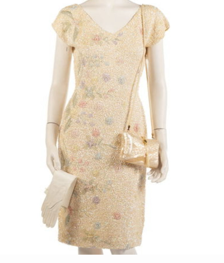 Vintage 1950's Miss Fran of La Bianca Evening Dress