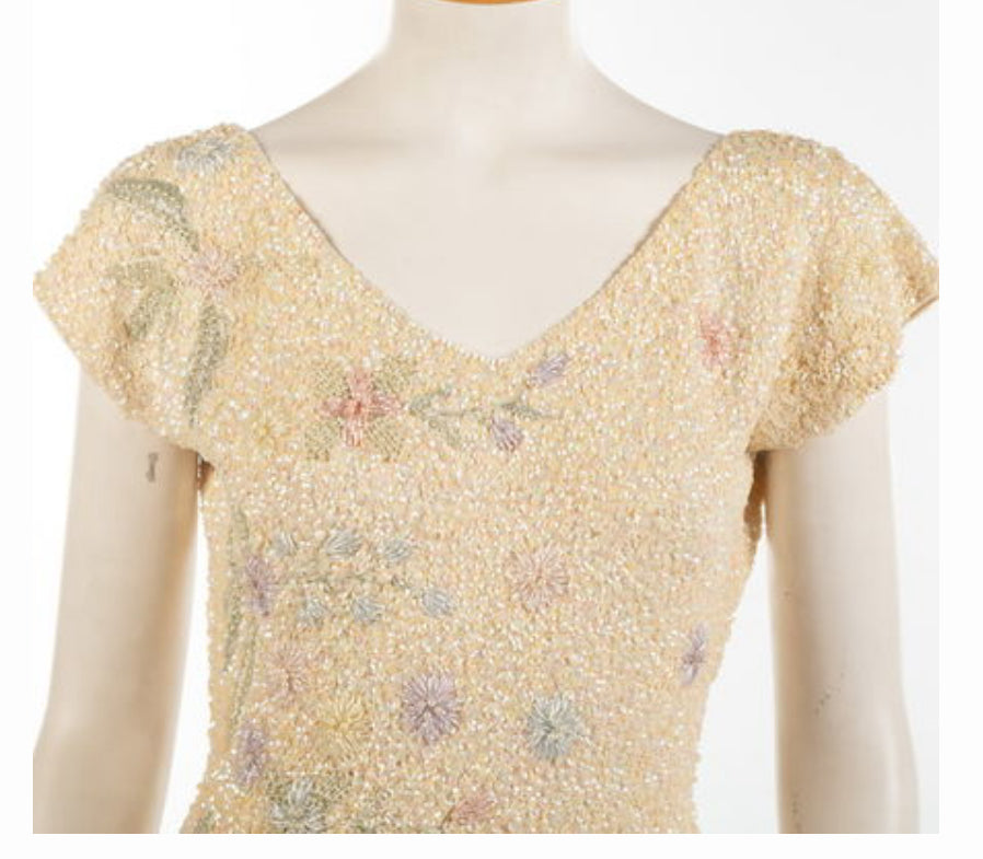 Vintage 1950's Miss Fran of La Bianca Evening Dress