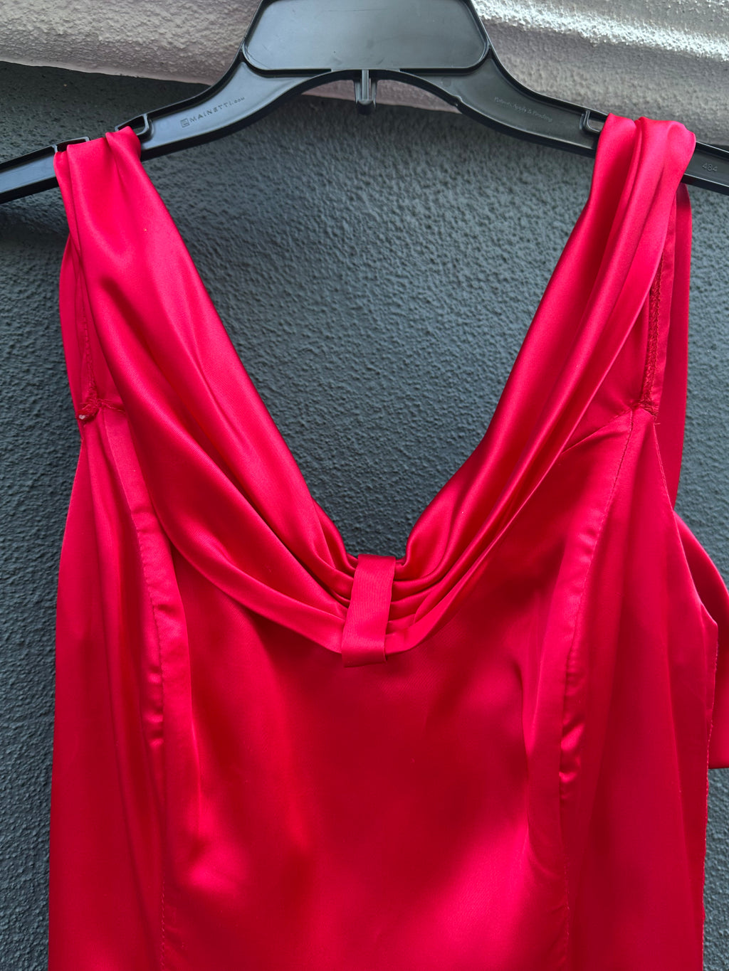 Vintage 1980's Roberts Red Holiday Cocktail Dress