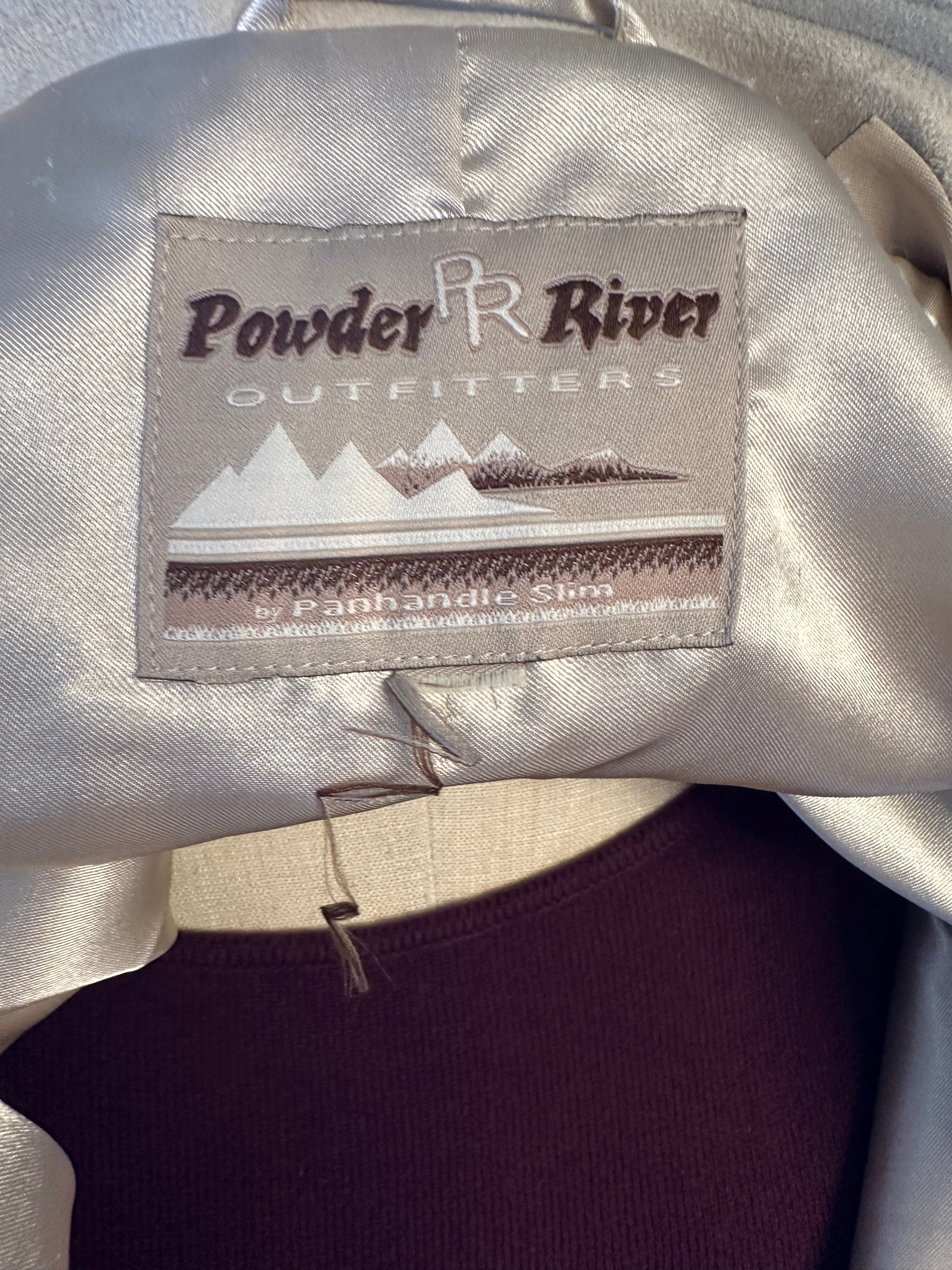 Vintage Faux Suede Cream Duster Coat