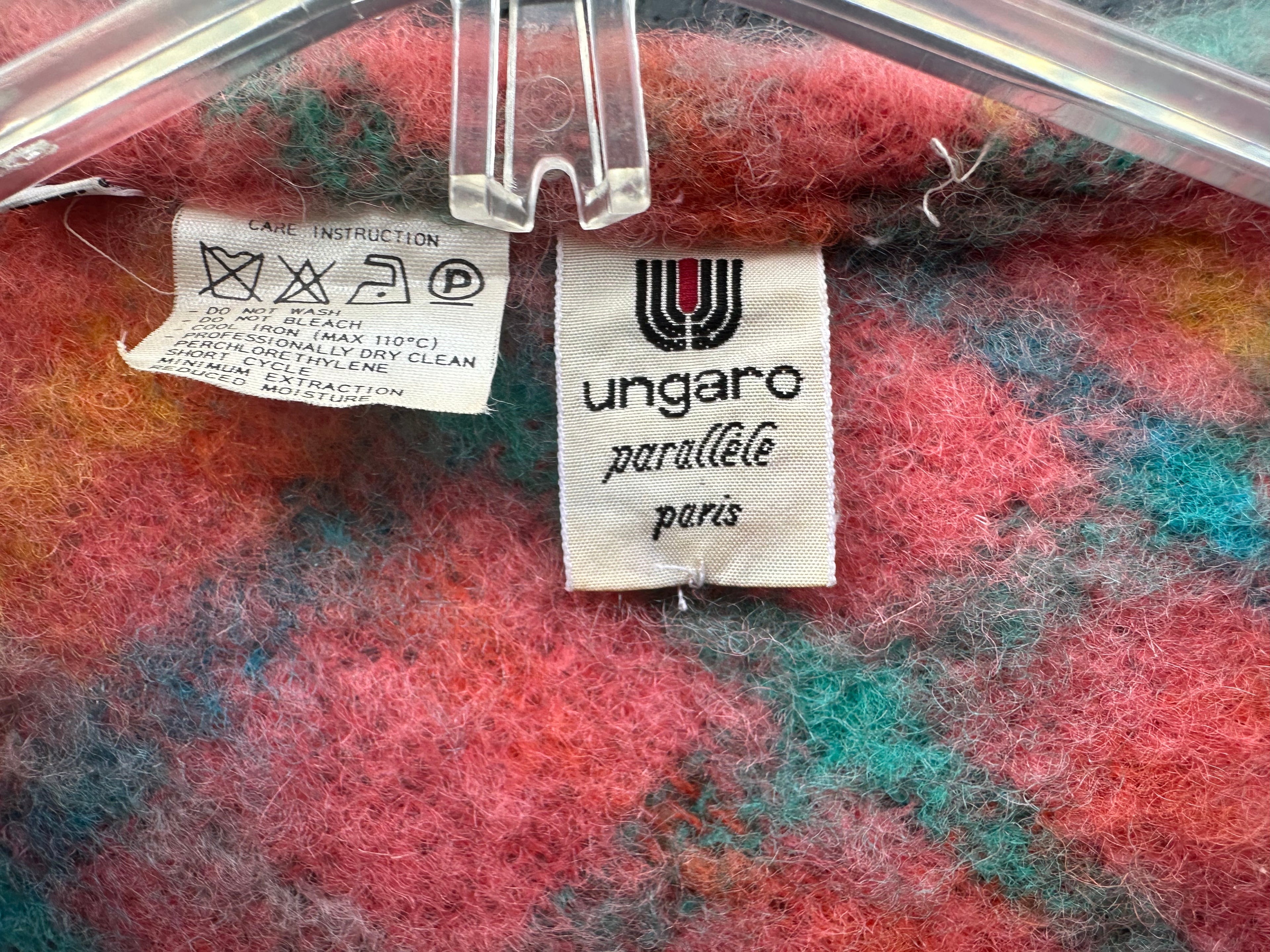 Emanuel Ungaro Vintage 1980's Wool Jacket.  Size 10