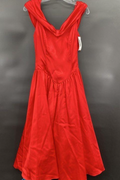 Vintage 1980's Roberts Red Holiday Cocktail Dress