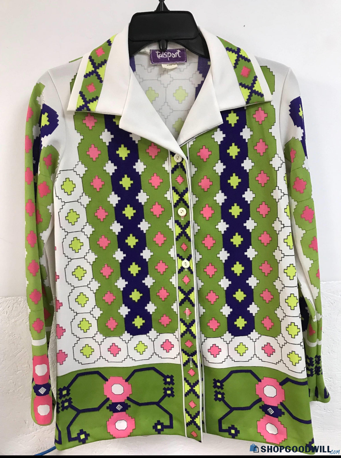 Vintage Talsport Men/ Women, Button Down 1960's Shirt ( Mens Size M) — Young Vintage Company SF
